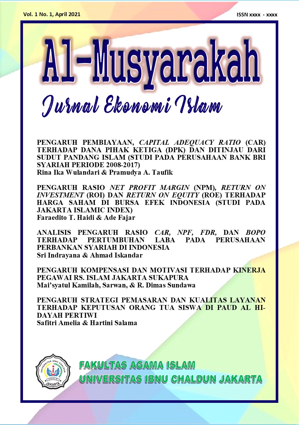 Al-Musyarakah: Jurnal Ekonomi Islam