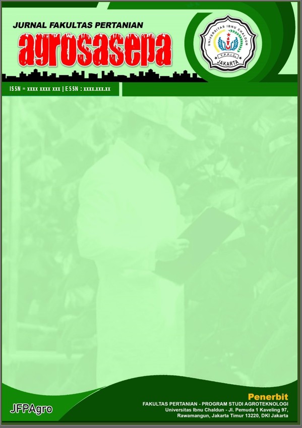 					View Vol. 3 No. 2 (2025): Agrosasepa - Jurnal Fakultas Pertanian
				